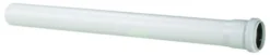 Avløpsrør 32mm pp hvit 0.5m m/muffe