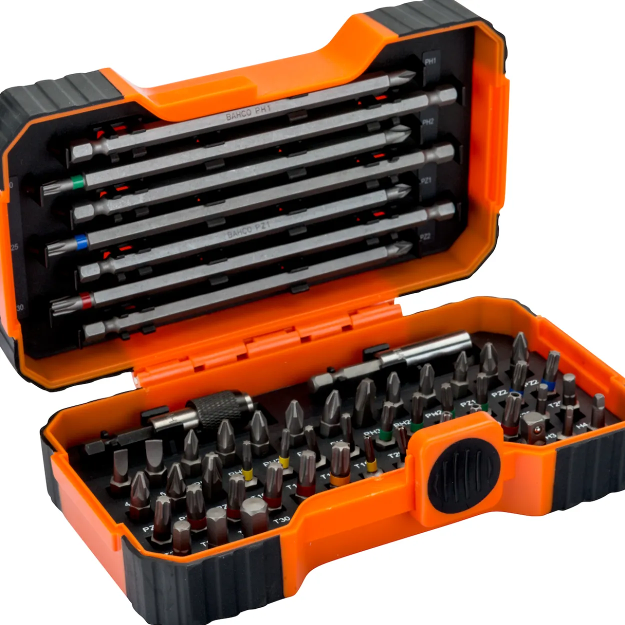 Bahco bits-sett 1/4" 54d fargekode