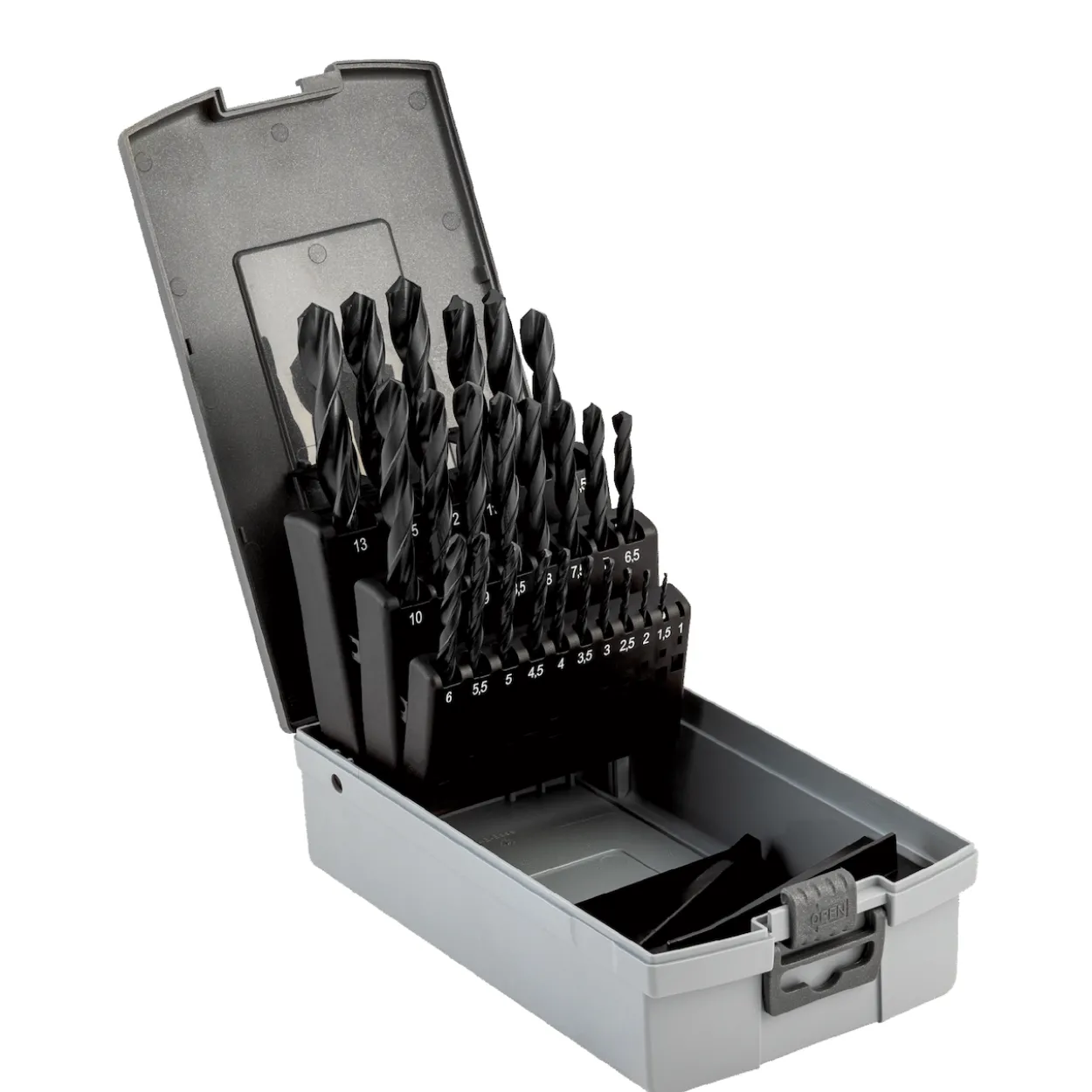 Bahco bor sett plast.box 1-13 by 05