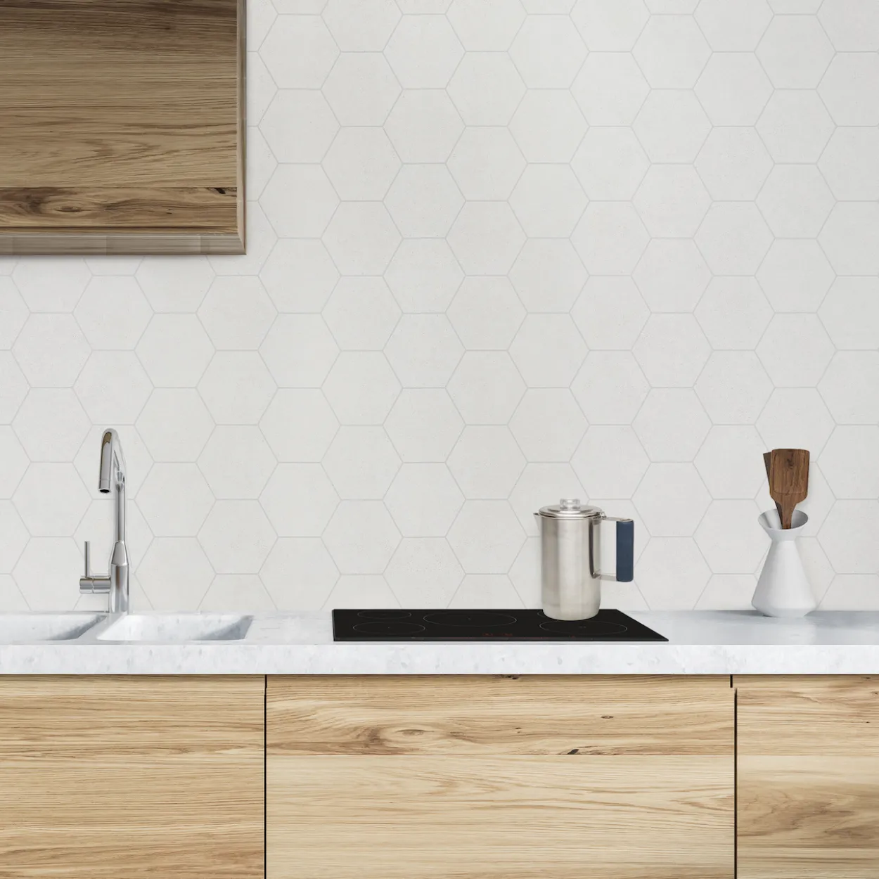 Berryalloc kitchen wall sandstein hexagon satin finish
