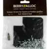 Berryalloc skruer til hydroloc skjulte profiler 100 stk. inkl. bit