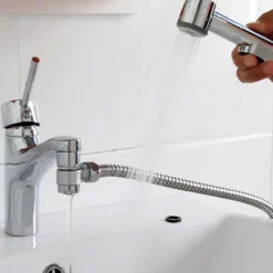 Bluerain bidet-sett m/veggholder krom