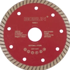 Bosun diamantblad turbo 115/22.2 mm rød