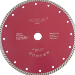 Bosun diamantblad turbo 230/22.2 mm rød