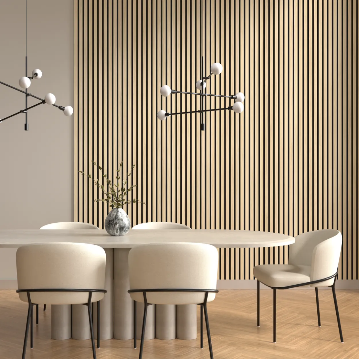 By venø pro akustikk spileplate eik 2400x520x17 mm