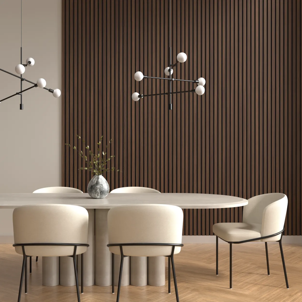 By venø pro akustikk spileplate valnøtt 2400x520x17 mm