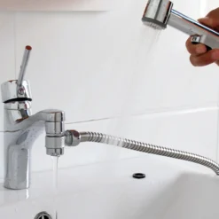 Celeste bidet-sett m/veggholder krom