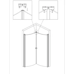 Celeste dørholder m/magnet 2pk