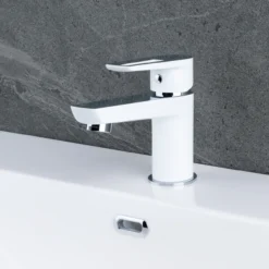 Celeste marlow servantbatteri krom/hvit