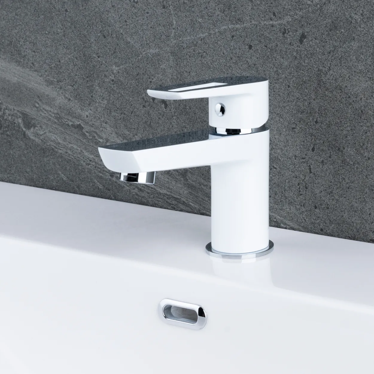 Celeste marlow servantbatteri krom/hvit