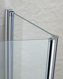 Celeste mh200 leddet dusjdør 80x190cm venstre krom m/sikkerhetsfolie