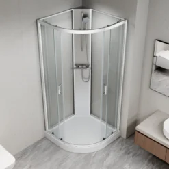 Celeste novara buet dusjkabinett 90x90x206 cm m/sikkerhetsfolie krom