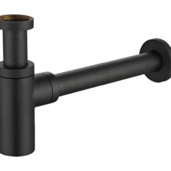 Celeste rund vannlås 1 1/4" matt sort