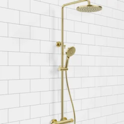 Celeste stoke 250 dusjsett messing m/dusjtermostat