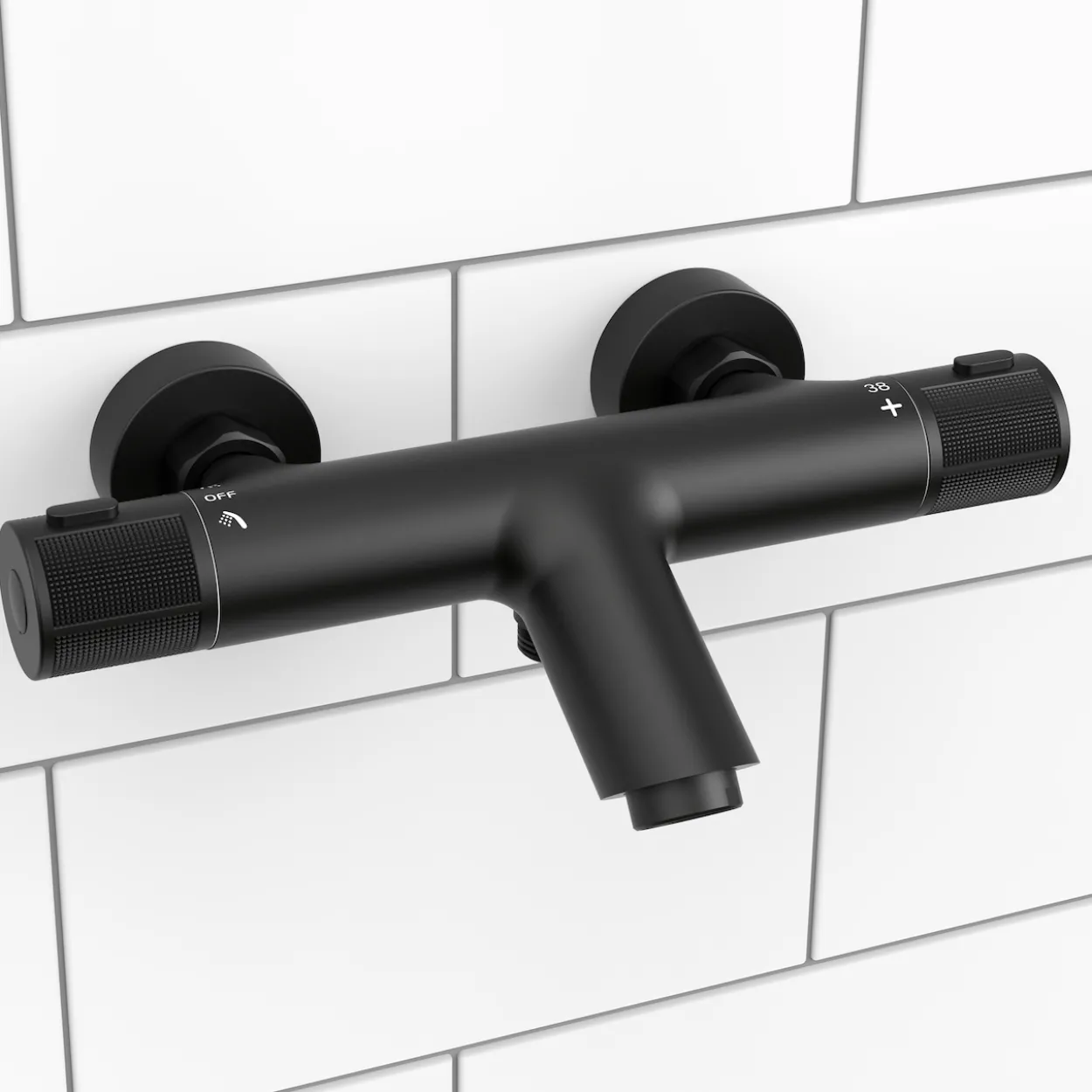 Celeste stoke kar - og dusjtermostat sort