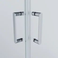 Celeste trento rett dusjkabinett 80x100x208 cm m/sikkerhetsfolie krom