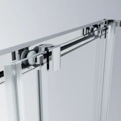 Celeste trento rett dusjkabinett 80x100x208 cm m/sikkerhetsfolie krom