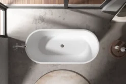 Celeste treviso badekar 167x79 matt hvit