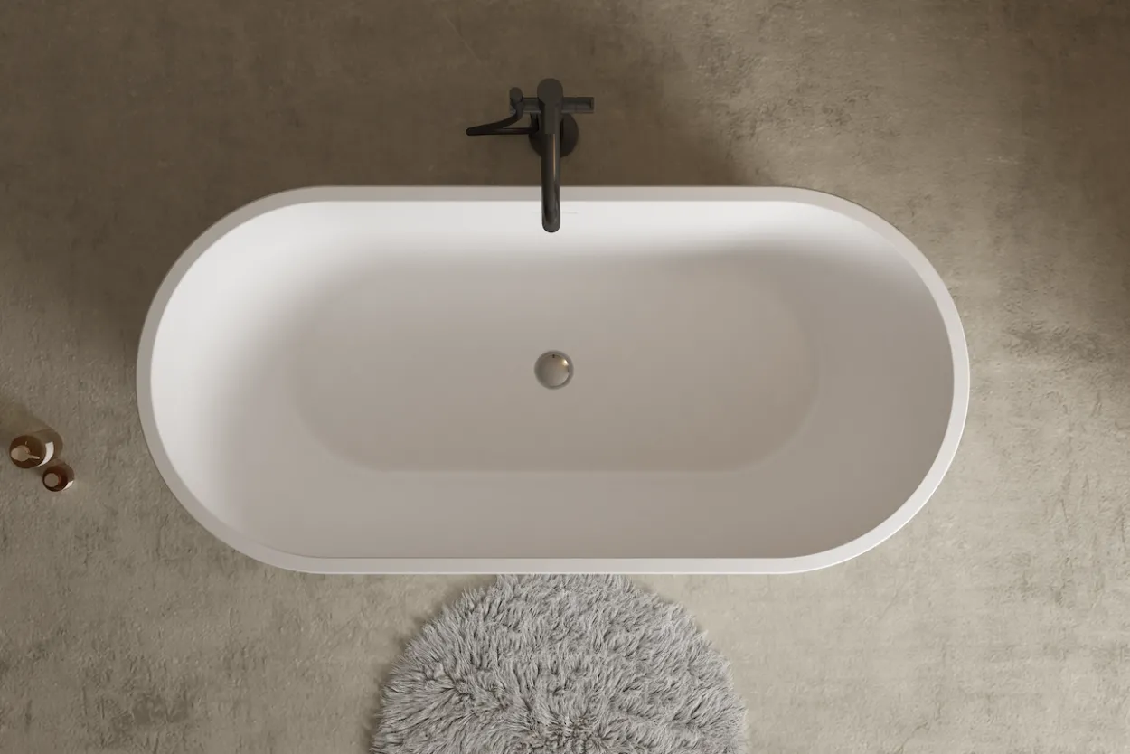 Celeste treviso badekar 167x79 matt hvit