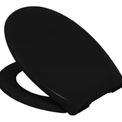 Celeste uni toalettsete sort m/softclose og lift off