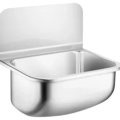 Celeste vaskekar 446 m/veggpanel, rustfritt stål