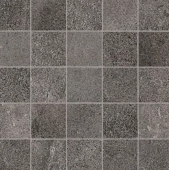 Cemento rasato antracite mosaico 6x6 9mm
