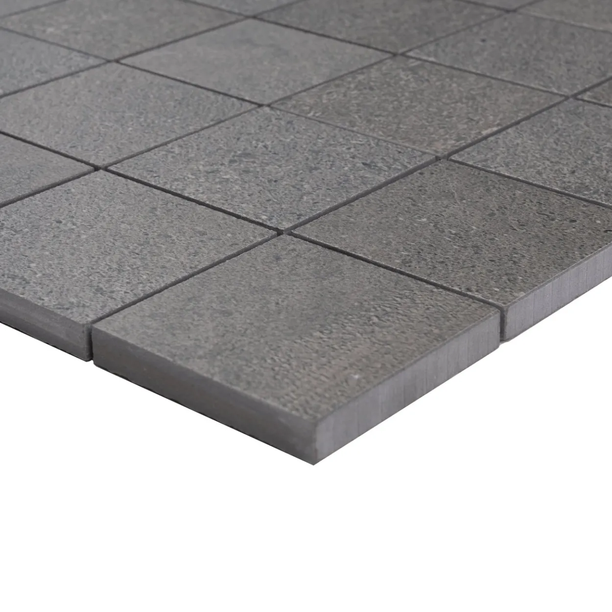 Cemento rasato antracite mosaico 6x6 9mm