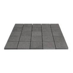 Cemento rasato antracite mosaico 6x6 9mm