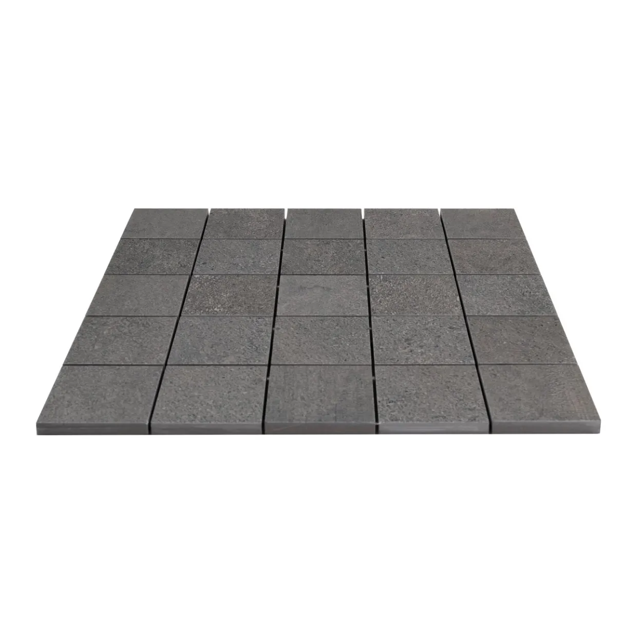 Cemento rasato antracite mosaico 6x6 9mm