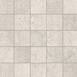 Cemento rasato bianco mosaico 6x6 9mm