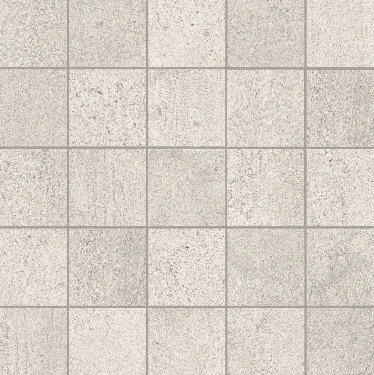 Cemento rasato bianco mosaico 6x6 9mm
