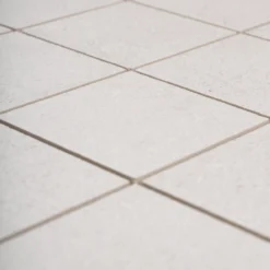 Cemento rasato bianco mosaico 6x6 9mm