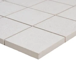 Cemento rasato bianco mosaico 6x6 9mm