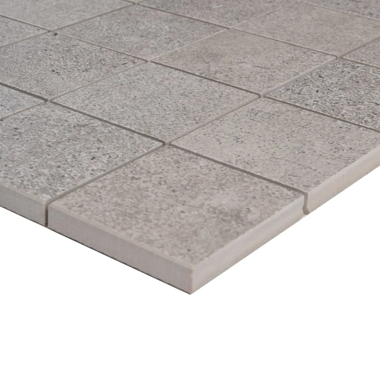 Cemento rasato grigio mosaico 6x6 9mm