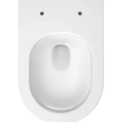 Cersanit koral c959 veggskål m/toalettsete hvit