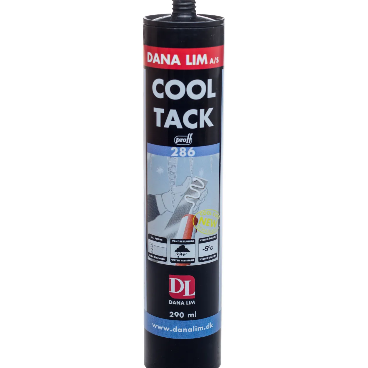 Cool tack 286 sort 290 ml