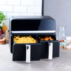 Day airfryer dobbel 2200w sort/stål