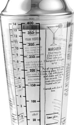 Day cocktailshaker 400ml klar/rf.stål