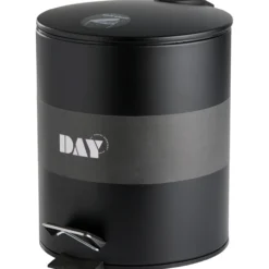 Day pedalbøtte 5l rf.stål sort
