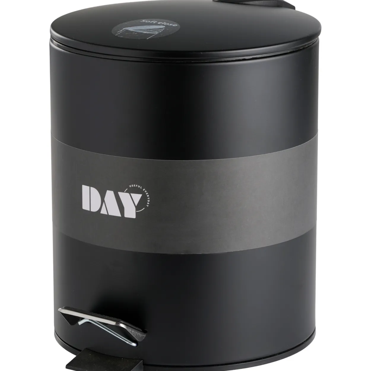 Day pedalbøtte 5l rf.stål sort