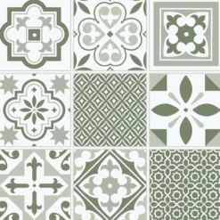 D-c-fix classic selvklebende gulvfliser green oriental tiles