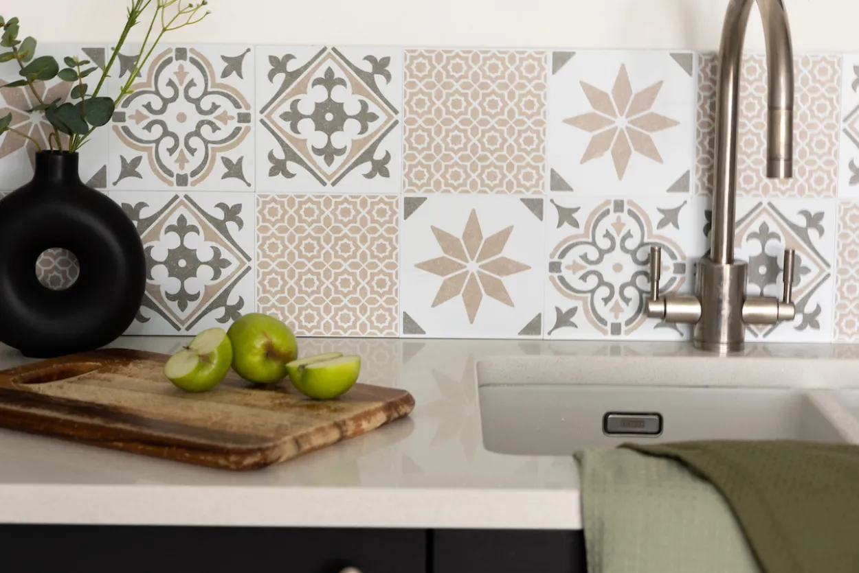 D-c-fix selvklebende veggfliser lina beige