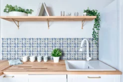 D-c-fix selvklebende veggfliser cubia blue