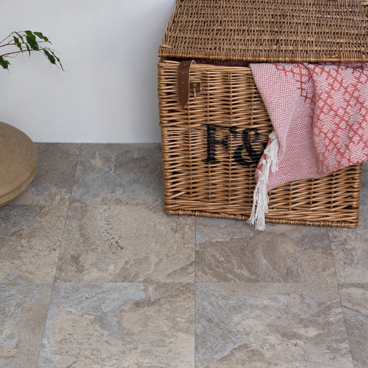 D-c-fix selvklebende vinylfliser light slate