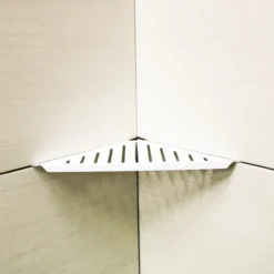 Design hjørnehylle n°13 matt hvit stål