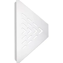 Design hjørnehylle n°19 matt hvit stål