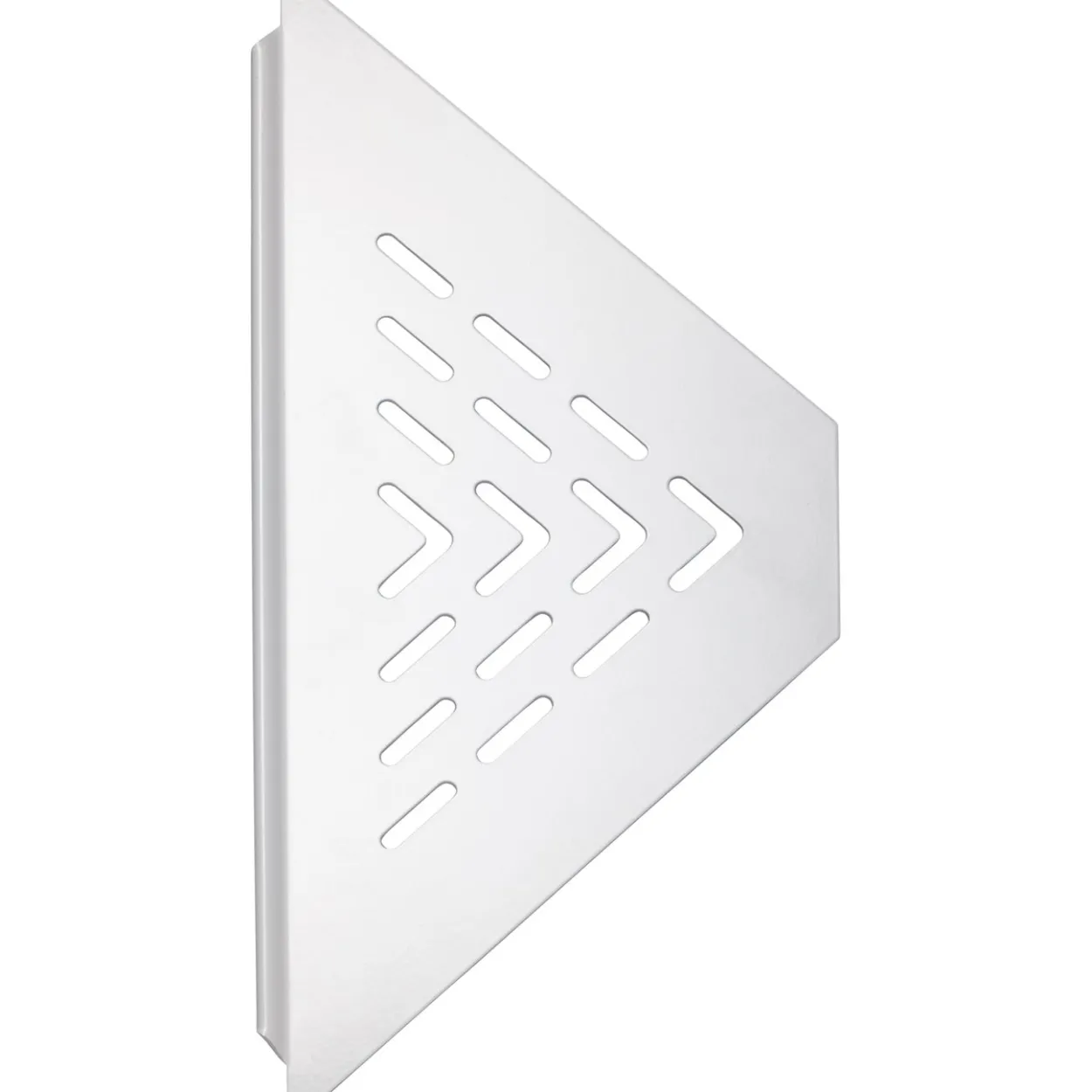 Design hjørnehylle n°19 matt hvit stål