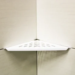 Design hjørnehylle n°19 matt hvit stål
