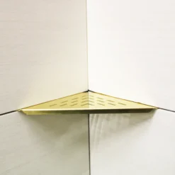 Design hjørnehylle n°19 polert messing