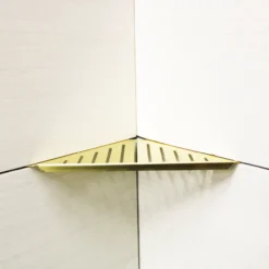 Design hjørnehylle n°13 polert messing